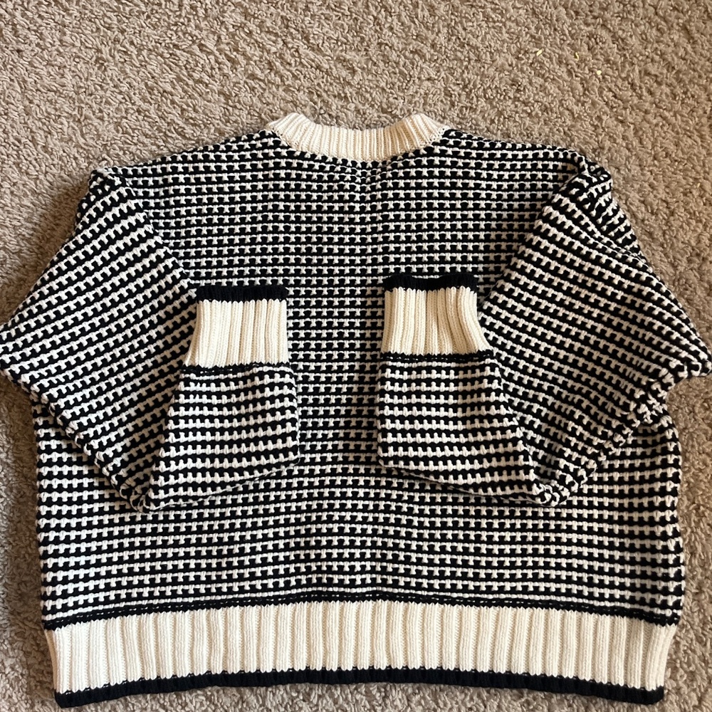 Textured-Stitch Crewneck Sweater in 100% Cotton, Madewell brand - Picture 4 of 4